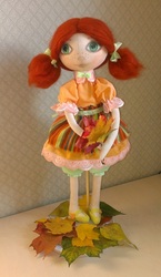 Интерьерная кукла ручной работы в стиле Тильда